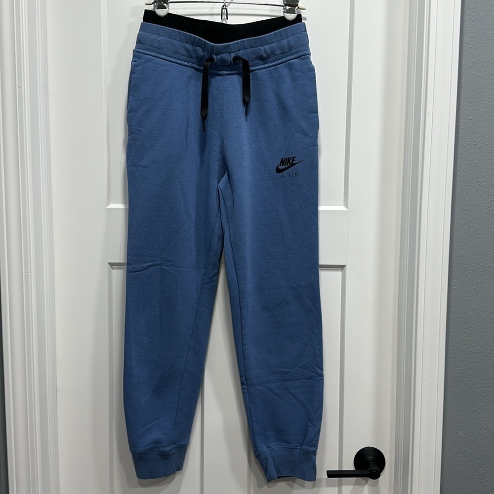 Nike Air Women Fleece Jogger Sweatpants Blue - Size Small